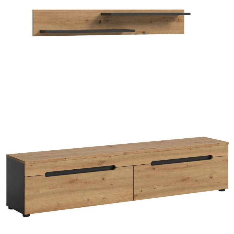 Inn.Furn TV-Lowboard und Wandboard in Eiche und Grau 170 cm Cooper Inn.Furn TV-Lowboard und Wandboard in Eiche und Grau 170 cm Cooper von Inn.Furn