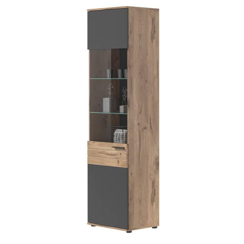Inn.Furn Vitrine Eiche Grau 57 x 200 cm mit Soft-Close Tomaso Inn.Furn Vitrine Eiche Grau 57 x 200 cm mit Soft-Close Tomaso von Inn.Furn