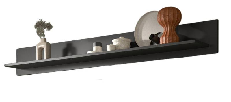 Inn.Furn Wandregal Madea, Wandboard in mattem Grau, Melaminbeschichtet von Inn.Furn