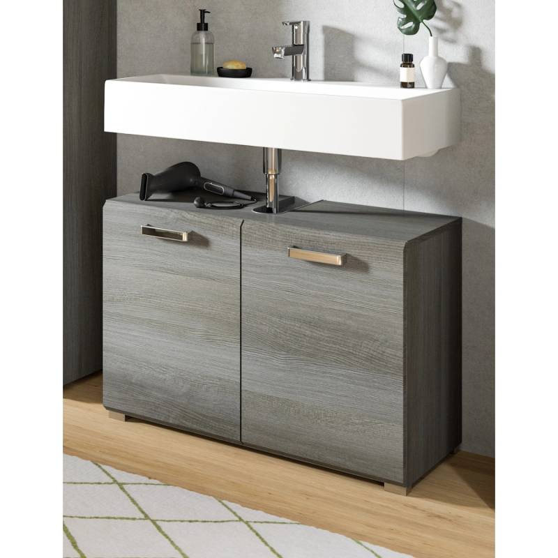 Inn.Furn Waschbeckenunterschrank Grau Rauchsilber Breite 80 cm Grigio Inn.Furn Waschbeckenunterschrank Grau Rauchsilber Breite 80 cm Grigio von Inn.Furn