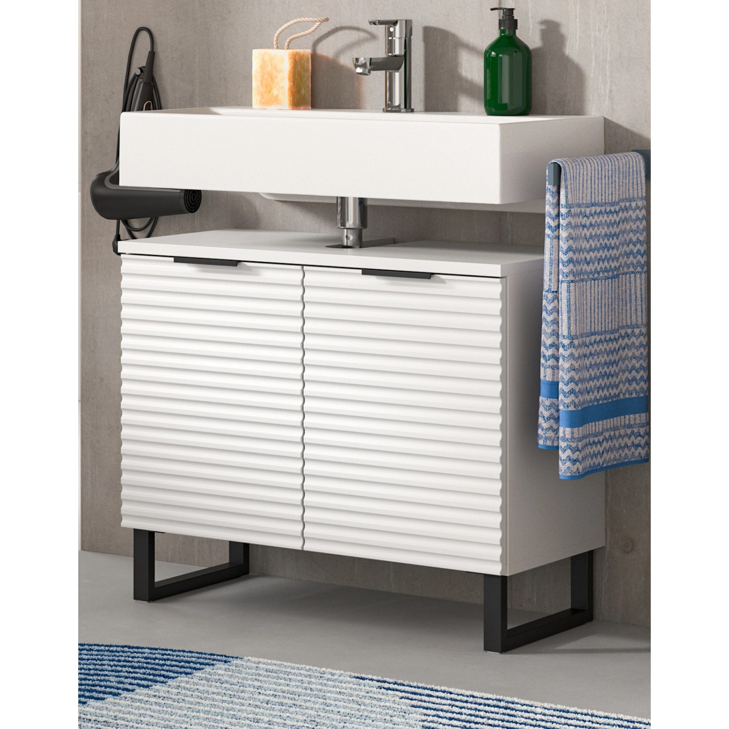 Inn.Furn Waschbeckenunterschrank Weiß 70 cm Soft-Close Roove Inn.Furn Waschbeckenunterschrank Weiß 70 cm Soft-Close Roove von Inn.Furn