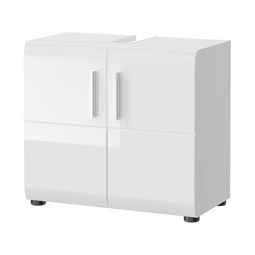 Inn.Furn Waschbeckenunterschrank in weiß Hochglanz Badezimmer Unterschrank glänzend 60 x 54 cm Waschtisch Hunter Inn.Furn Waschbeckenunterschrank in weiß Hochglanz Badezimmer Unterschrank glänzend 60 x 54 cm Waschtisch Hunter von Inn.Furn