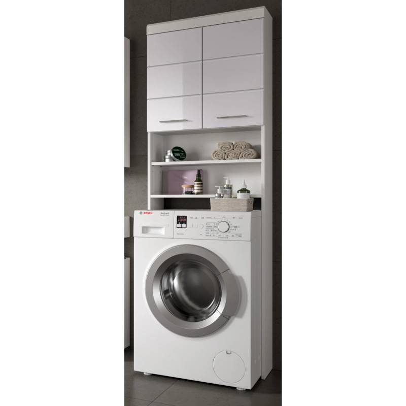 Inn.Furn Waschmaschinenschrank in Weiß Hochglanz 63 x 191 cm Shawn Inn.Furn Waschmaschinenschrank in Weiß Hochglanz 63 x 191 cm Shawn von Inn.Furn