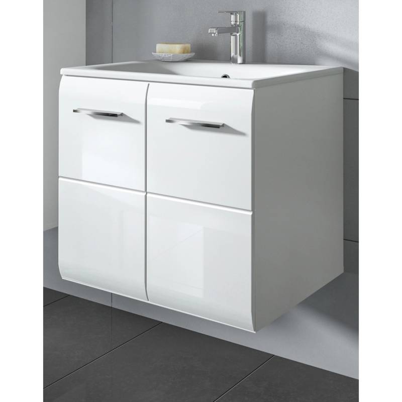 Inn.Furn Waschtisch mit Waschbecken in Weiß Hochglanz Hängend 60 cm Cover Inn.Furn Waschtisch mit Waschbecken in Weiß Hochglanz Hängend 60 cm Cover von Inn.Furn