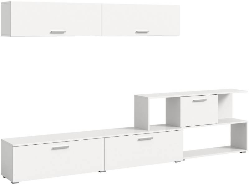 Inn.Furn Wohnwand Levi, (in weiß, 2-St., 277 x 180 cm), mit Soft-Close-Funktion von Inn.Furn