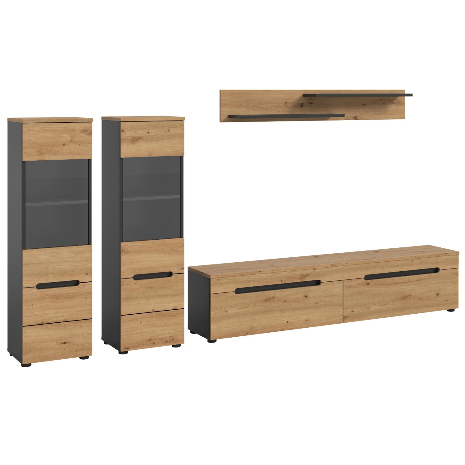 Inn.Furn Wohnwand in Eiche und Grau 272 cm Cooper Inn.Furn Wohnwand in Eiche und Grau 272 cm Cooper von Inn.Furn