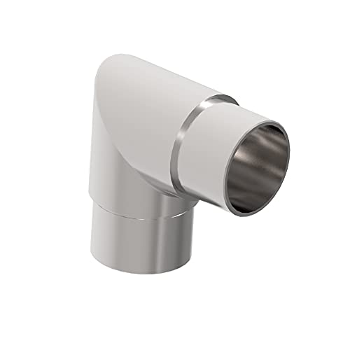 Eckbogen 90 Grad Edelstahl Rohrverbinder Bogen 42,4 x 2,0 mm Handlauf Geländer Fitting Endstück Rohrbogen Ecke Rundrohr Steckfitting V2A Eckbogen 90 Grad Edelstahl Rohrverbinder Bogen 42,4 x 2,0 mm Handlauf Geländer Fitting Endstück Rohrbogen Ecke Rundrohr Steckfitting V2A von Innbee