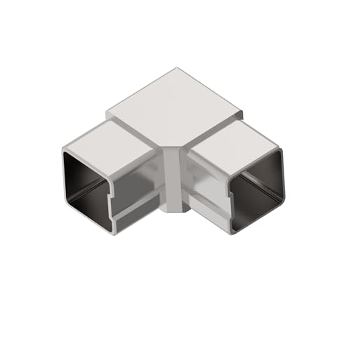 Eckverbinder Edelstahl Rohrverbinder für Rohr 40x40x2mm eckig Ecke Profil flach Rohr Handlauf Geländer Steckfitting Fitting V2A Eckverbinder Edelstahl Rohrverbinder für Rohr 40x40x2mm eckig Ecke Profil flach Rohr Handlauf Geländer Steckfitting Fitting V2A von Innbee