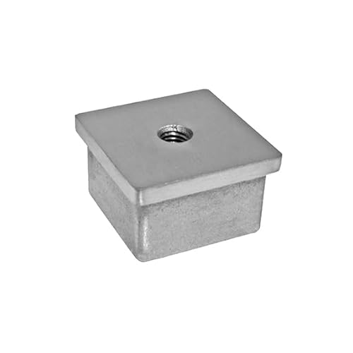 Endkappe Edelstahl V2A Rohrstopfen 40x40x2,0 M8 Gewinde Abschlussdeckel Stopfen Geländer Profil eckig Handlauf Kappe Verschluss Endstück Endkappe Edelstahl V2A Rohrstopfen 40x40x2,0 M8 Gewinde Abschlussdeckel Stopfen Geländer Profil eckig Handlauf Kappe Verschluss Endstück von Innbee