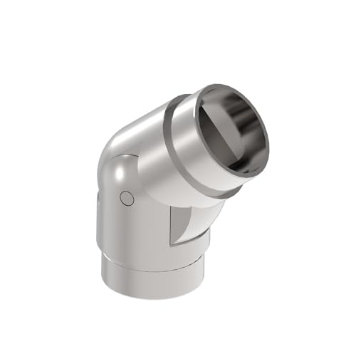 Gelenkverbinder verstellbar Edelstahl Rohrverbinder regulierbar 0-70 Grad Bogen 42,4 x 2,0 mm Handlauf Geländer Fitting Endstück Rohrbogen Ecke Rundrohr Steckfitting V2A Gelenkverbinder verstellbar Edelstahl Rohrverbinder regulierbar 0-70 Grad Bogen 42,4 x 2,0 mm Handlauf Geländer Fitting Endstück Rohrbogen Ecke Rundrohr Steckfitting V2A von Innbee
