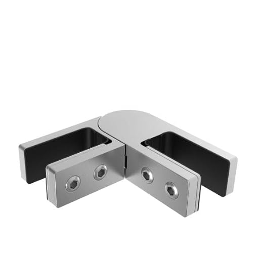 Glasverbinder Glashalter Glas Edelstahl regulierbar Verbinder mit Gelenk V4A Glas 16,76-21,52 mm Geländer Verbindung verstellbar Halter Glashalterung Glasgeländer Scheibenhalterung Halter für Glas von Innbee