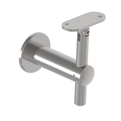 Handlaufhalter Edelstahl Halterung Wandhalter M8 Gewinde höhenverstellbar für Treppengeländer Edelstahlrohr flach Wandbefestigung Handlaufträger Haltergriff Holzhandlauf Handlaufhalter Edelstahl Halterung Wandhalter M8 Gewinde höhenverstellbar für Treppengeländer Edelstahlrohr flach Wandbefestigung Handlaufträger Haltergriff Holzhandlauf von Innbee