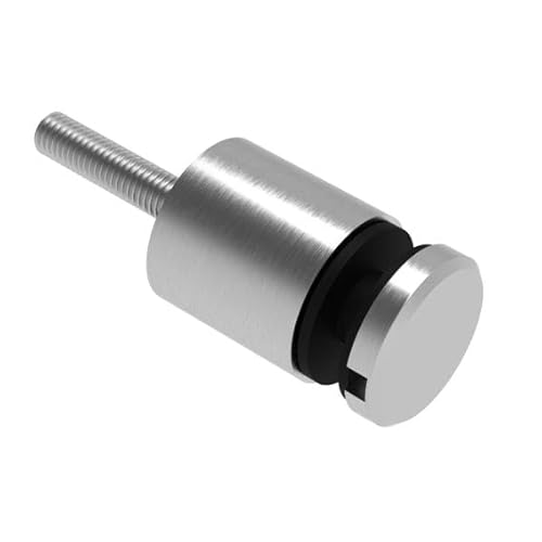 Punkthalter 30 mm Glas 6-12,76 mm H - 32 mm Glashalter Edelstahl V2A Geländer Glasklemme Halterung Glasgeländer Halter für Glas Glasplatte Glaspunkthalter Scheibenhalterung Glashalterung M8 von Innbee