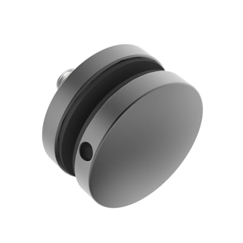 Punkthalter 50 mm Glas 8-17,52 mm RAL7016 Anthrazit Glashalter Edelstahl V2A Geländer Glasklemme Halterung Glasgeländer Halter für Glas Glasplatte Glaspunkthalter Scheibenhalterung Glashalterung M10 von Innbee