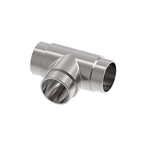 T-Stück Edelstahl Rohrverbinder T-Verbinder Bogen 42,4 x 2,0 mm Handlauf Geländer Fitting Rohrbogen Rundrohr Steckfitting V2A T-Stück Edelstahl Rohrverbinder T-Verbinder Bogen 42,4 x 2,0 mm Handlauf Geländer Fitting Rohrbogen Rundrohr Steckfitting V2A von Innbee