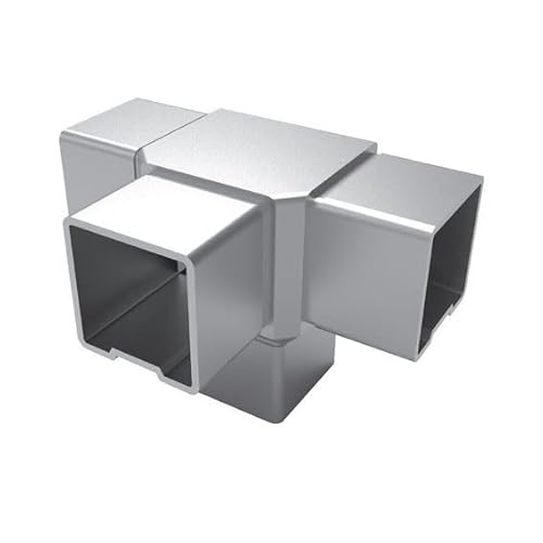 Verbinder 4-Fach Eckverbinder Edelstahl Rohrverbinder für Rohr 40x40x2mm eckig Ecke Profil flach Rohr Handlauf Geländer Steckfitting Fitting V4A Verbinder 4-Fach Eckverbinder Edelstahl Rohrverbinder für Rohr 40x40x2mm eckig Ecke Profil flach Rohr Handlauf Geländer Steckfitting Fitting V4A von Innbee
