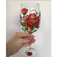 Handgemalte Mohnblumen, Maßgeschneidertes Geschenk, Traditionelles Design Der Ukraine von InnerventiveByKaren