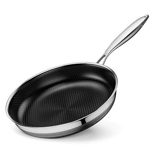 Innerwell Hybrid Edelstahl Profi Pfanne 24 cm - Induktion Bratpfanne, Titan-Keramik-Wabenstruktur Antihaftbeschichtung schnelles Aufheizen, Backofenfest, PFOA-frei, für alle Herdarten Innerwell Hybrid Edelstahl Profi Pfanne 24 cm - Induktion Bratpfanne, Titan-Keramik-Wabenstruktur Antihaftbeschichtung schnelles Aufheizen, Backofenfest, PFOA-frei, für alle Herdarten von Innerwell