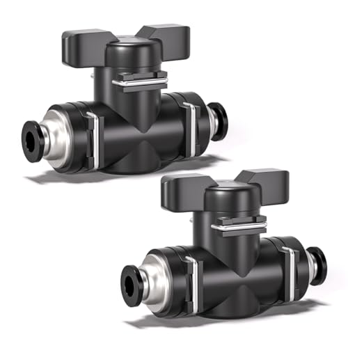 Innfeeltech 10 Stück 10mm schwarzer gerader pneumatischer Kugelhahn mit Push-to-Connect Anschluss Innfeeltech 10 Stück 10mm schwarzer gerader pneumatischer Kugelhahn mit Push-to-Connect Anschluss von Innfeeltech