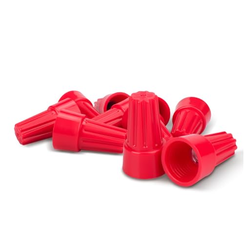 Innfeeltech 10 Stück Elektrische Kabelanschluss Schraube Twist Connector Cap, Twist Muttern Caps Anschluss für Draht von 4-6mm² von Innfeeltech