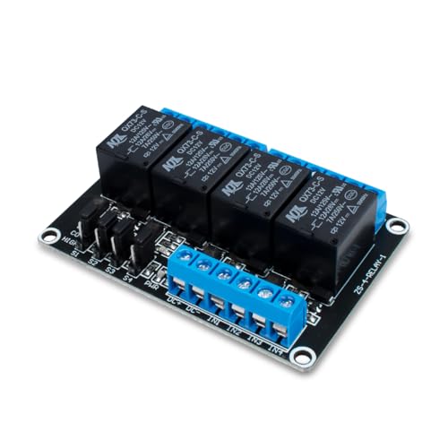 Innfeeltech 1pcs DC 12V Relaismodul 4 Kanal Relais mit Optokoppler High oder Low Level Trigger Erweiterungsplatine von Innfeeltech