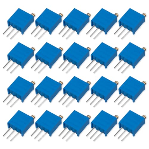 Innfeeltech 20 Stück 1K Ohm Multiturn Trimmer Potentiometer Blau Einstellbarer Variabler Widerstand Innfeeltech 20 Stück 1K Ohm Multiturn Trimmer Potentiometer Blau Einstellbarer Variabler Widerstand von Innfeeltech