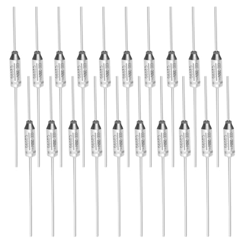 Innfeeltech 20 Stück SEFUSE 10A 250V Thermische Sicherungen 121 Grad Celsius Thermische Abschaltungen von Innfeeltech