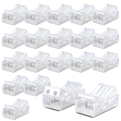 Innfeeltech 20 Stück Strip Connector Draht Schnellverbinder für 10MM 2 Pin LED-Licht, Strip-Kabel zu LED-Licht Strip von Innfeeltech