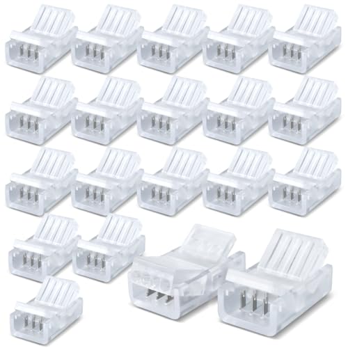 Innfeeltech 20 Stück Strip Connector Draht Schnellverbinder für 8MM 4 Pin LED-Licht, Strip-Kabel zu LED-Licht Strip von Innfeeltech