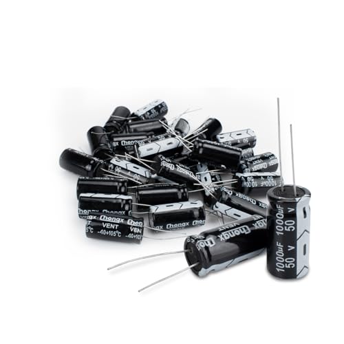 Innfeeltech 25 Stück Elektrolytkondensator 1000uF 50V Aluminium-Radial-Elektrolytkondensatoren von Innfeeltech