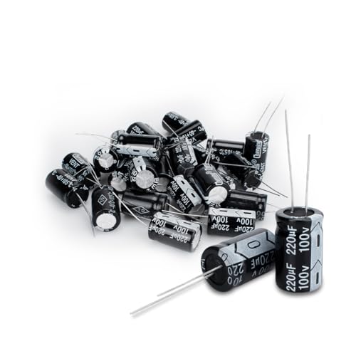Innfeeltech 25 Stück Elektrolytkondensator 220uF 100V Aluminium Radial-Elektrolytkondensatoren Innfeeltech 25 Stück Elektrolytkondensator 220uF 100V Aluminium Radial-Elektrolytkondensatoren von Innfeeltech
