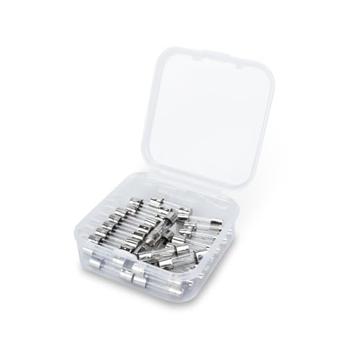 Innfeeltech 25 Stück träge Glassicherungen 5 * 20mm 250V 12A Träge Röhrensicherungen Sortimentskit von Innfeeltech