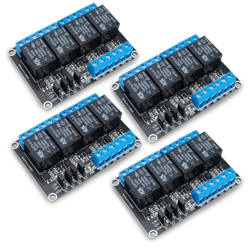 Innfeeltech 4pcs DC 5V Relais Modul 4-Kanal Relais mit Optocoupler High oder Low Level Trigger Expansion Board Innfeeltech 4pcs DC 5V Relais Modul 4-Kanal Relais mit Optocoupler High oder Low Level Trigger Expansion Board von Innfeeltech