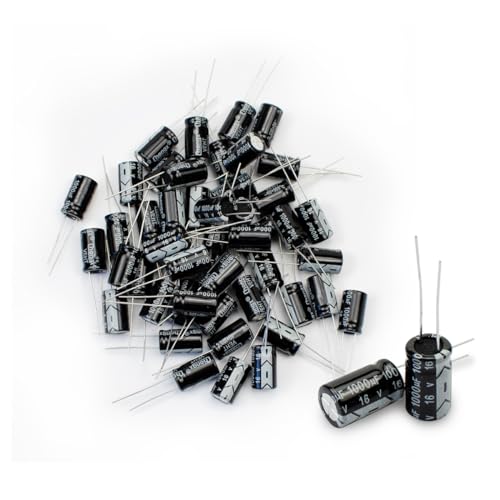 Innfeeltech 50 Pcs Elektrolytkondensator 1000uF 16V Aluminium Radial Elektrolytkondensatoren von Innfeeltech