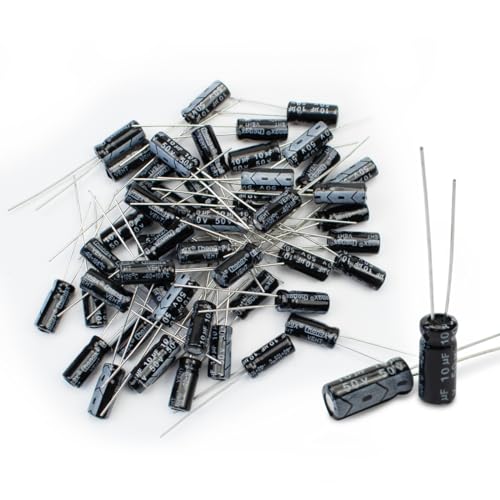 Innfeeltech 50 Pcs Elektrolytkondensator 10uF 50V Aluminium Radial Elektrolytkondensatoren Innfeeltech 50 Pcs Elektrolytkondensator 10uF 50V Aluminium Radial Elektrolytkondensatoren von Innfeeltech