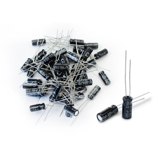 Innfeeltech 50 Pcs Elektrolytkondensator 220uF 10V Aluminium Radial Elektrolytkondensatoren Innfeeltech 50 Pcs Elektrolytkondensator 220uF 10V Aluminium Radial Elektrolytkondensatoren von Innfeeltech