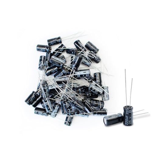 Innfeeltech 50 Pcs Elektrolytkondensator 220uF 25V Aluminium Radial Elektrolytkondensatoren Innfeeltech 50 Pcs Elektrolytkondensator 220uF 25V Aluminium Radial Elektrolytkondensatoren von Innfeeltech