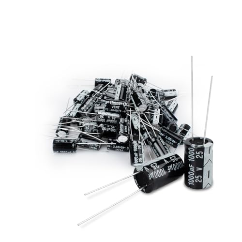 Innfeeltech 50 Stück Elektrolytkondensator 1000uF 25V Aluminium-Radial-Elektrolytkondensatoren Innfeeltech 50 Stück Elektrolytkondensator 1000uF 25V Aluminium-Radial-Elektrolytkondensatoren von Innfeeltech