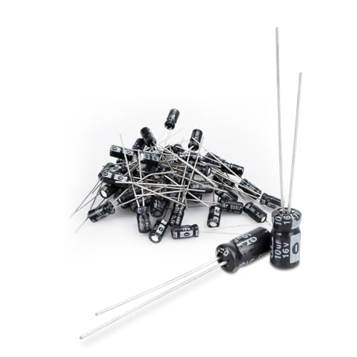 Innfeeltech 50 Stück Elektrolytkondensator 10uF 16V Aluminium-Radial-Elektrolytkondensatoren von Innfeeltech
