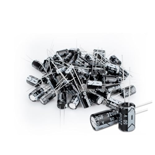 Innfeeltech 50 Stück Elektrolytkondensator 220uF 50V Aluminium-Radial-Elektrolytkondensatoren Innfeeltech 50 Stück Elektrolytkondensator 220uF 50V Aluminium-Radial-Elektrolytkondensatoren von Innfeeltech