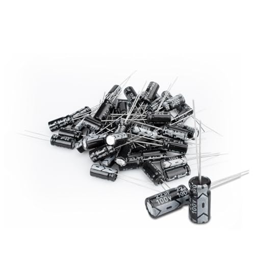 Innfeeltech 50 Stück Elektrolytkondensator 22uF 100V Aluminium-Radial-Elektrolytkondensatoren Innfeeltech 50 Stück Elektrolytkondensator 22uF 100V Aluminium-Radial-Elektrolytkondensatoren von Innfeeltech