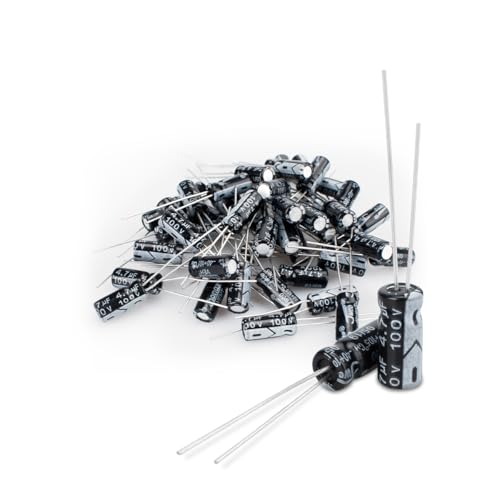 Innfeeltech 50 Stück Elektrolytkondensator 4.7uF 100V Aluminium-Radial-Elektrolytkondensatoren Innfeeltech 50 Stück Elektrolytkondensator 4.7uF 100V Aluminium-Radial-Elektrolytkondensatoren von Innfeeltech
