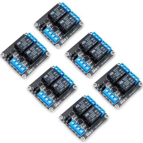 Innfeeltech 6pcs DC 5V Relais Modul 2-Kanal Relais mit Optokoppler High oder Low Level Trigger Expansion Board Innfeeltech 6pcs DC 5V Relais Modul 2-Kanal Relais mit Optokoppler High oder Low Level Trigger Expansion Board von Innfeeltech