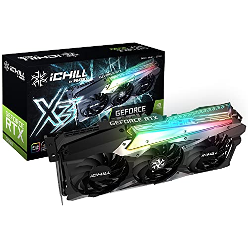 Inno3D GeForce RTX 3090 iChill X3, 24576 MB GDDR6X, C30903-246XX-1880VA37, schwarz von Inno3D