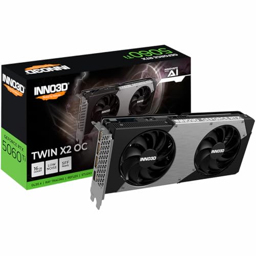 Inno3D GeForce RTX 5060 Ti Twin X2 OC 16GB GDDR7 N506T2-16D7X-191073N Videokarte Inno3D GeForce RTX 5060 Ti Twin X2 OC 16GB GDDR7 N506T2-16D7X-191073N Videokarte von Inno3D