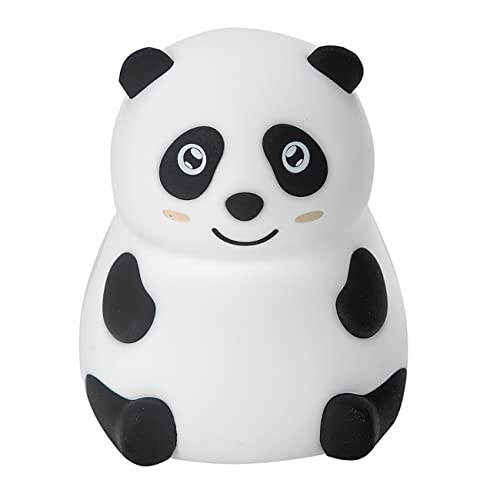 InnioGIO GIOpanda, Nachtlicht als Panda aus Silikon für Kinder, Aufladbar per Micro-USB, Deko für Baby- & Kleinkinderzimmer, Einschlafhilfe für Kids, LED Lampe in Tierform White von InnoGIO