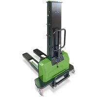 InnoLIFT® Elektro-Hochhubwagen zur Mitnahme, semielektrisch, Tragfähigkeit 1.000 kg, Ladehöhe 1.150 mm von InnoLIFT®