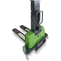 InnoLIFT® Elektro-Hochhubwagen zur Mitnahme, semielektrisch, Tragfähigkeit 1.000 kg, Ladehöhe 900 mm von InnoLIFT®