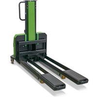 InnoLIFT® Elektro-Hochhubwagen zur Mitnahme, semielektrisch, Tragfähigkeit 600 kg, Ladehöhe 700 mm von InnoLIFT®