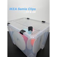 Clips Passend Für Ikea Samla Boxen - 20 Stk. 11 & 22 Liter in 10 Farben Organizer Ikea Vorratsbehälter, Aufbewahrung von InnoPrintAT